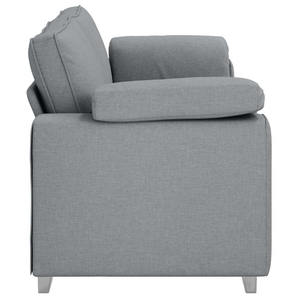 Sofá com almofada Cinzento-claro 219 x 77 x 82 cm tecido