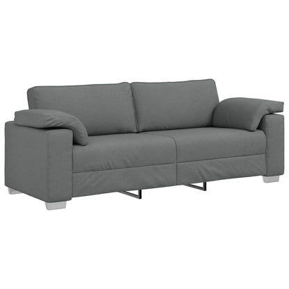 Sofá com almofada Cinzento escuro 219 x 77 x 82 cm tecido
