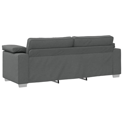 Sofá com almofada Cinzento escuro 219 x 77 x 82 cm tecido