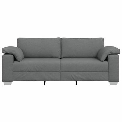 Sofá com almofada Cinzento escuro 219 x 77 x 82 cm tecido