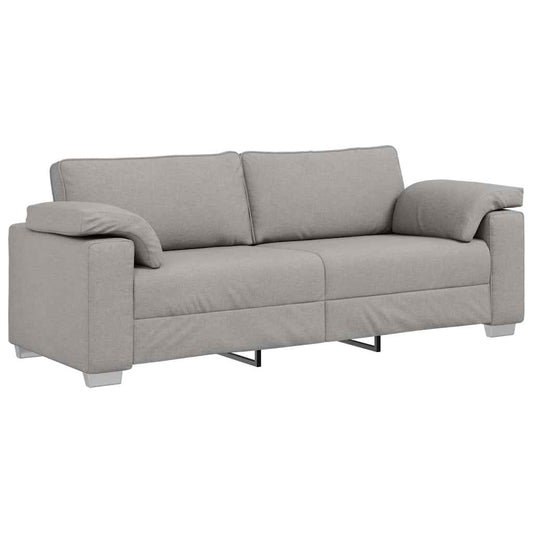 Sofá com almofada Cinza Nuvem 219 x 77 x 82 cm tecido