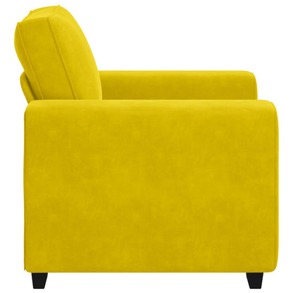 Poltrona veludo amarelo