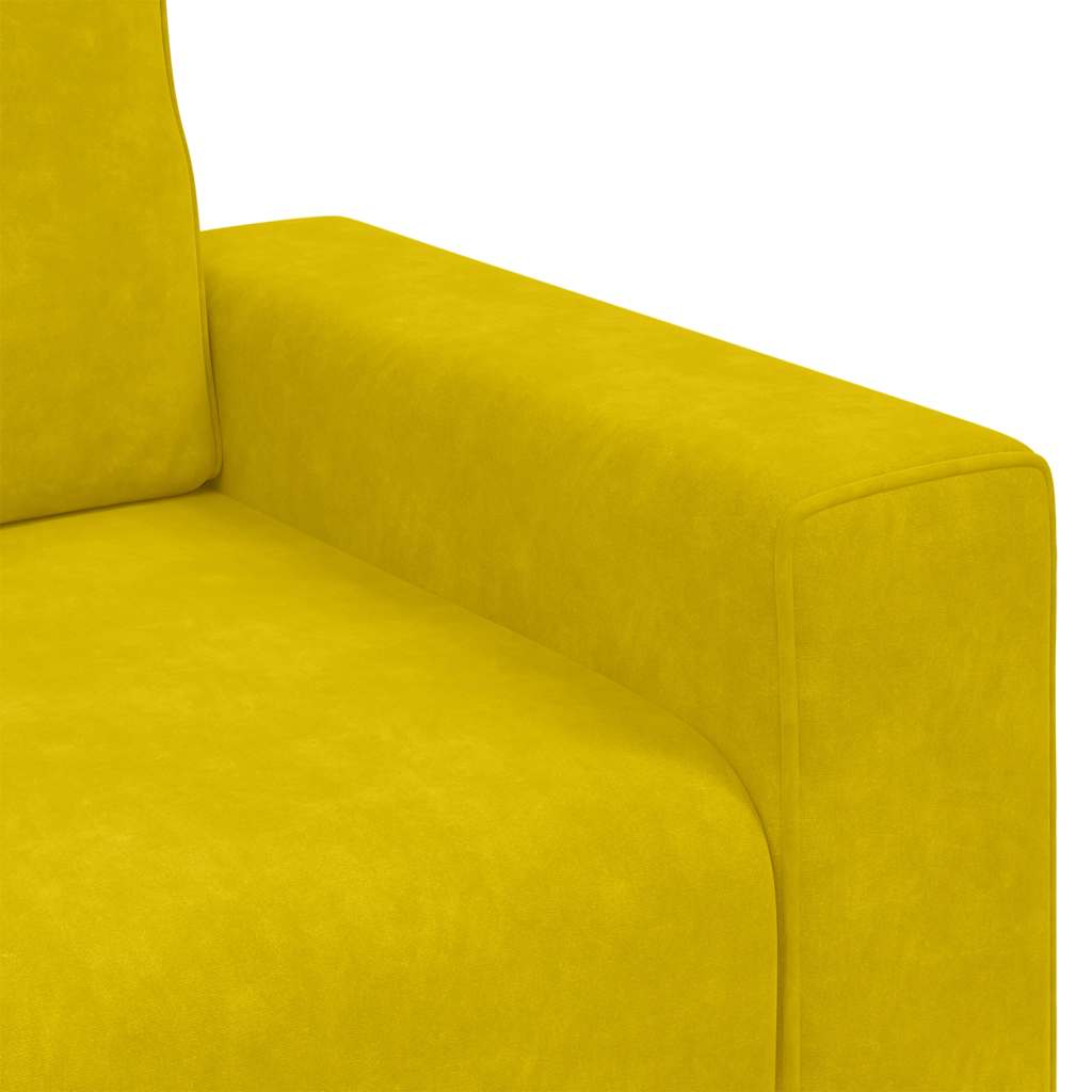 Poltrona veludo amarelo