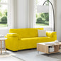 Sofá de 3 lugares 178 cm veludo amarelo