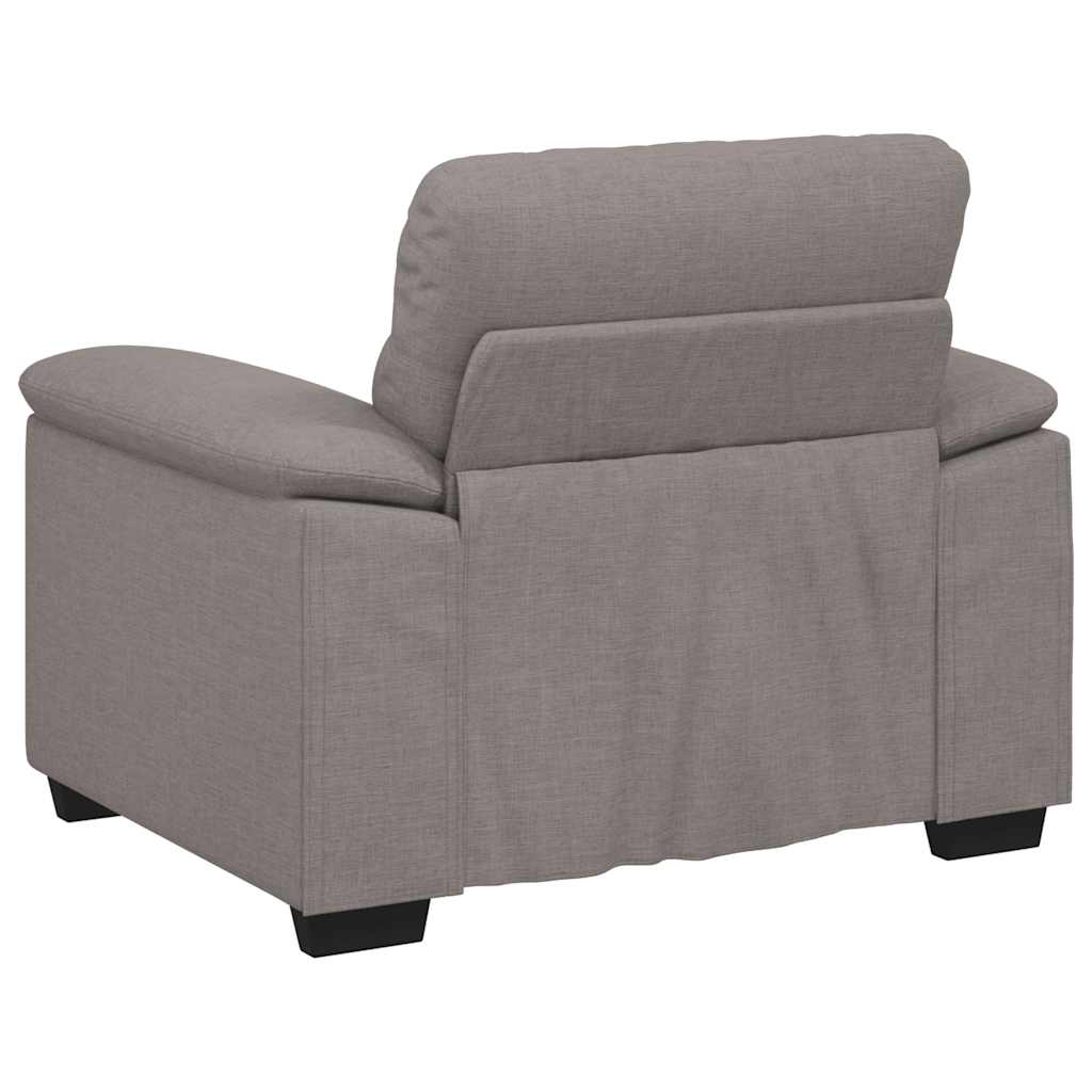 Poltrona tecido cinzento-acastanhado