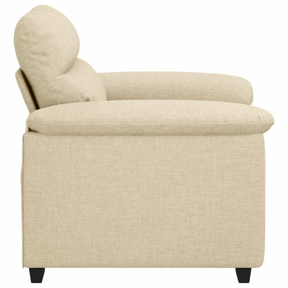 Poltrona tecido cor creme