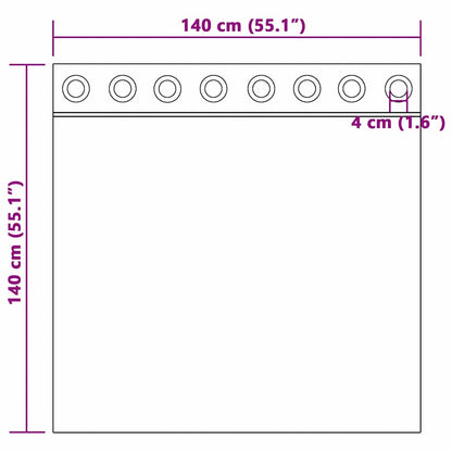 Cortinas com cortinas 2 pcs Preto 140 x 140 cm Veludo