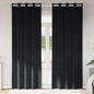 Cortinas com cortinas 2 pcs Preto 140 x 245 cm Veludo