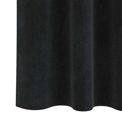 Cortinas com cortinas 2 pcs Preto 140 x 260 cm Veludo