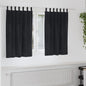 Cortinas com cortinas 2 pcs Preto 140 x 140 cm Veludo