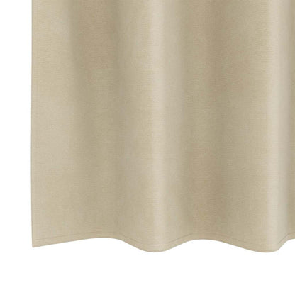 Cortinas com cortinas 2 pcs Creme 140 x 245 cm Veludo