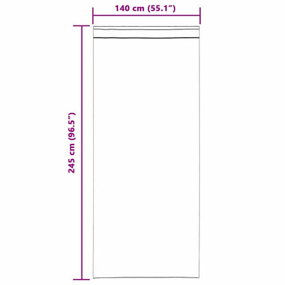 Cortinas com cortinas 2 pcs Creme 140 x 245 cm Veludo