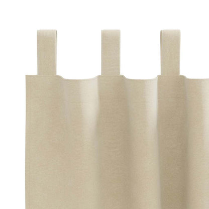 Cortinas com cortinas 2 pcs Creme 140 x 175 cm Veludo