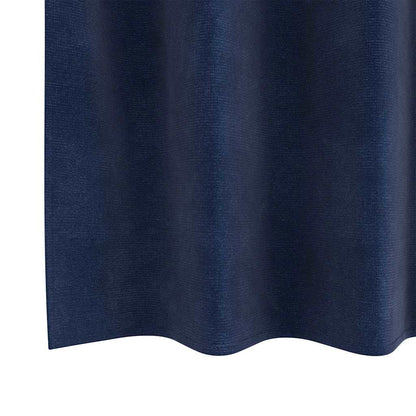 Cortinas com cortinas 2 pcs Azul escuro 140 x 175 cm Veludo