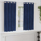 Cortinas com cortinas 2 pcs Azul escuro 140 x 175 cm Veludo
