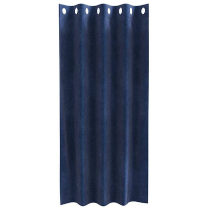 Cortinas com cortinas 2 pcs Azul escuro 140 x 175 cm Veludo