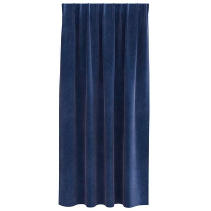Cortinas com cortinas 2 pcs Azul Escuro 140 x 175 cm Veludo