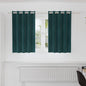 Cortinas com cortinas 2 pcs Verde-escuro 140 x 140 cm Veludo