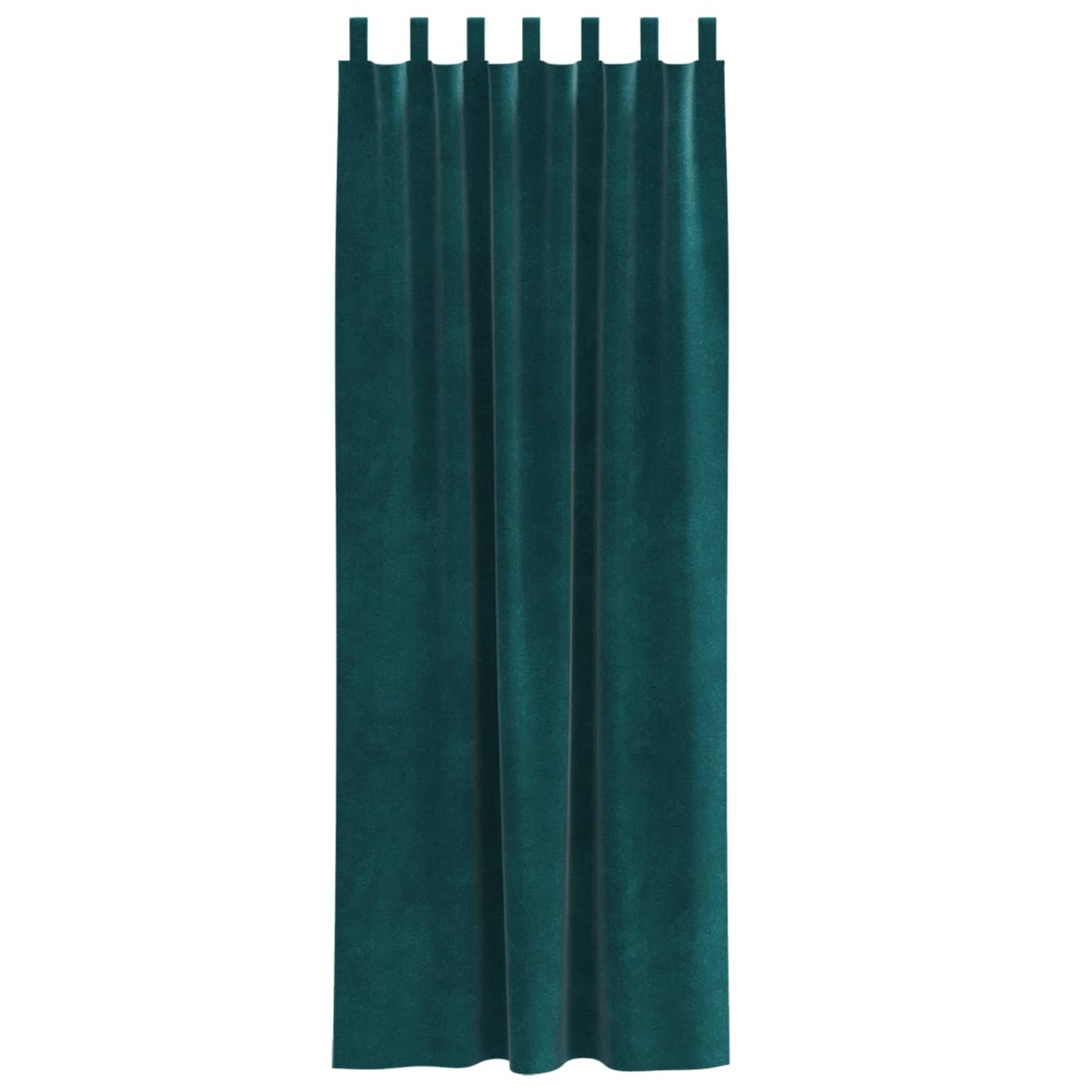 Cortinas opacas 2 pcs Verde Escuro 140 x 245 cm Veludo