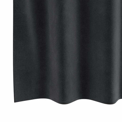 Cortinas com cortinas 2 pcs Cinzento escuro 140 x 225 cm Veludo