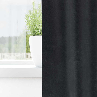 Cortinas com cortinas 2 pcs Cinzento escuro 140 x 225 cm Veludo