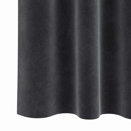 Cortinas com cortinas 2 pcs Cinzento escuro 140 x 175 cm Veludo