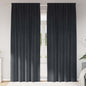 Cortinas opacas 2 pcs Cinza Escuro 140 x 225 cm Veludo