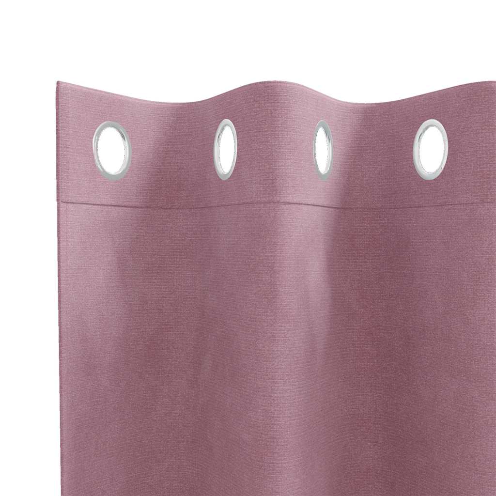 Cortinas opacas 2 pcs Rosa Escuro 140 x 245 cm Veludo