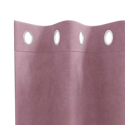 Cortinas opacas 2 pcs Rosa Escuro 140 x 245 cm Veludo