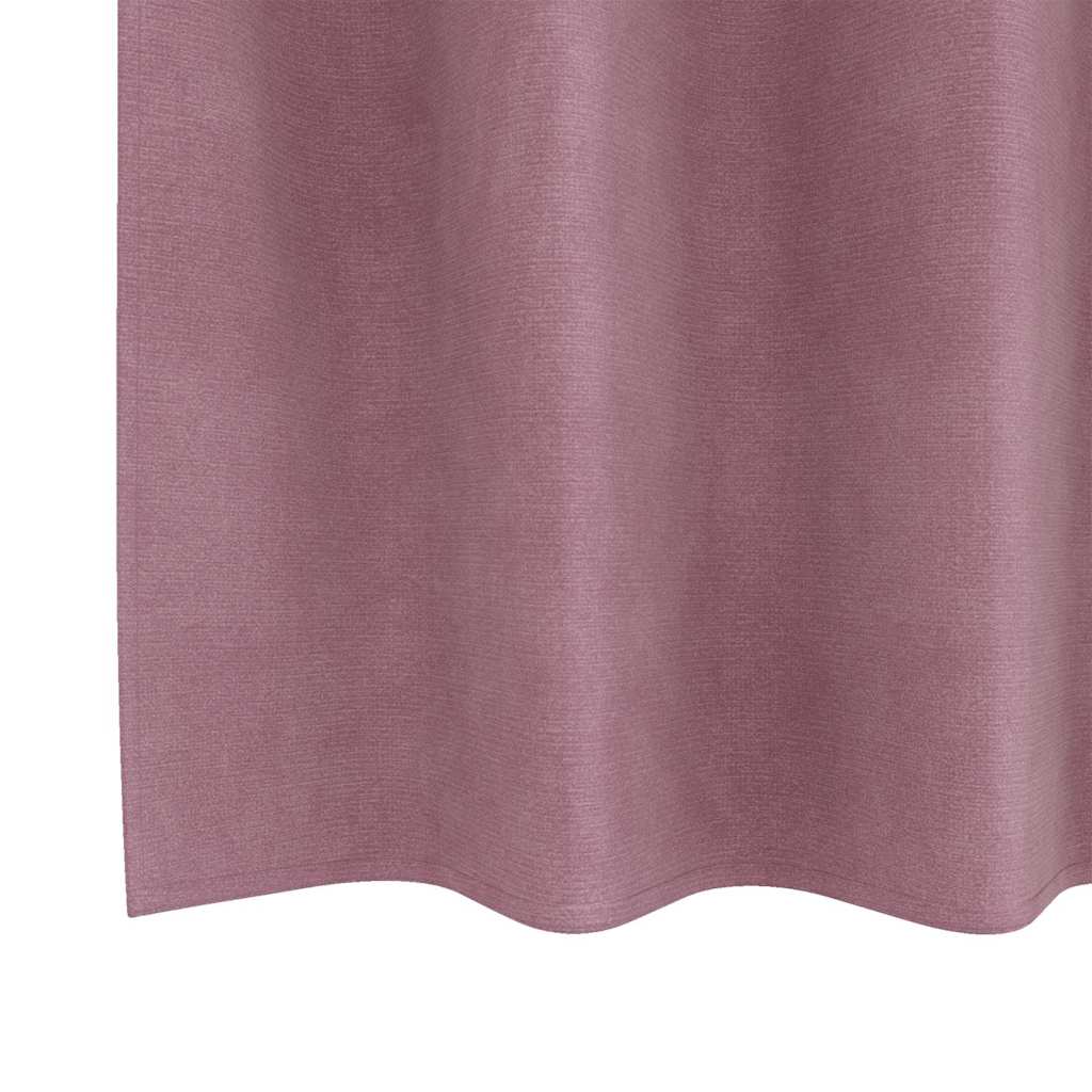 Cortinas opacas 2 pcs Rosa Escuro 140 x 245 cm Veludo