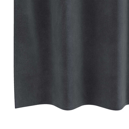 Cortinas opacas 2 pcs Cinzento-claro 140 x 140 cm Veludo
