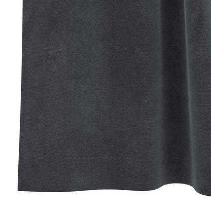 Cortinas com cortinas 2 pcs Cinzento-claro 140 x 245 cm Veludo