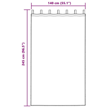 Cortinas com cortinas 2 pcs Cinzento-claro 140 x 245 cm Veludo