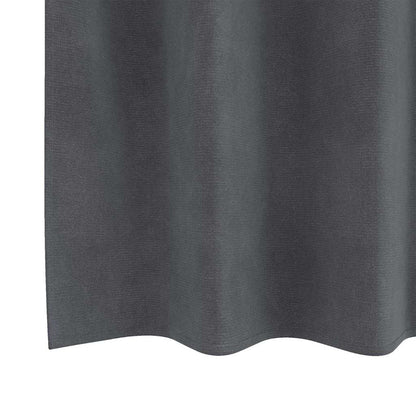 Cortinas com cortinas 2 pcs Cinzento-claro 140 x 175 cm Veludo