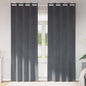 Cortinas opacas 2 pcs Cinzento-claro 140 x 245 cm Veludo