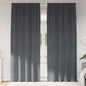 Cortinas opacas 2 pcs Cinzento-claro 140 x 225 cm Veludo