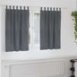 Cortinas com cortinas 2 pcs Cinzento-claro 140 x 140 cm Veludo