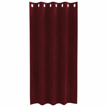 Cortinas com cortinas 2 pcs vermelho tinto 140 x 175 cm Veludo