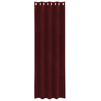 Cortinas com cortinas 2 pcs vermelho tinto 140 x 225 cm Veludo