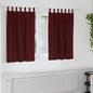 Cortinas com cortinas 2 pcs vermelho tinto 140 x 140 cm Veludo