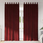 Cortinas opacas 2 pcs Vinho Vermelho 140 x 245 cm Veludo