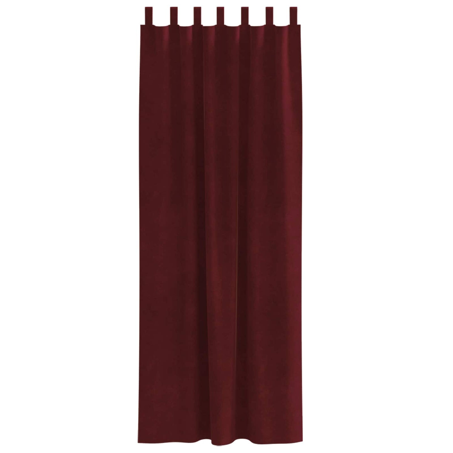 Cortinas opacas 2 pcs Vinho Vermelho 140 x 245 cm Veludo