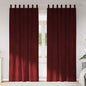 Cortinas com cortinas 2 pcs Vinho Vermelho 140 x 260 cm Veludo