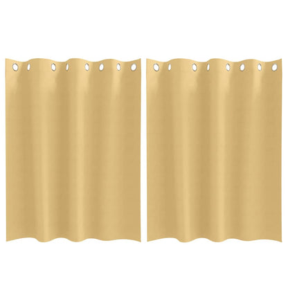 Cortinas opacas com cortinas Bege Poliéster