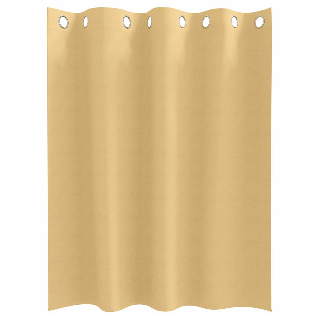 Cortinas opacas com cortinas Bege Poliéster