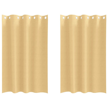 Cortinas opacas com cortinas Bege Poliéster