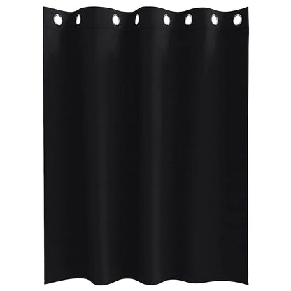 Cortinas opacas com cortinas Preto Poliéster
