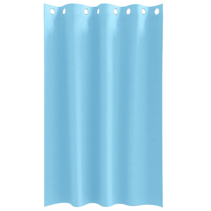 Cortinas opacas com cortinas Azul Claro Poliéster