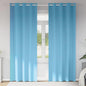 Cortinas opacas com cortinas Azul Claro Poliéster