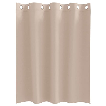 Cortinas opacas com cortinas Cinzento-acastanhado Poliéster